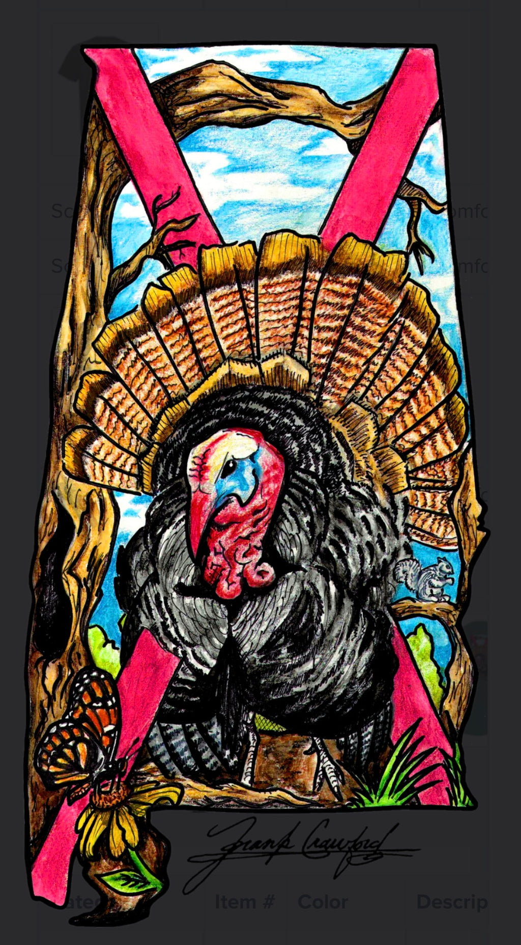 Alabama Turkey Short Sleeve T