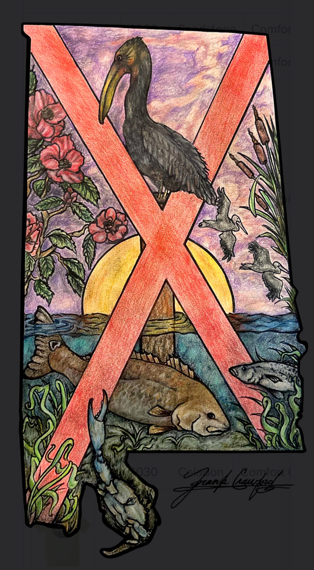 Alabama Pelican Long Sleeve T